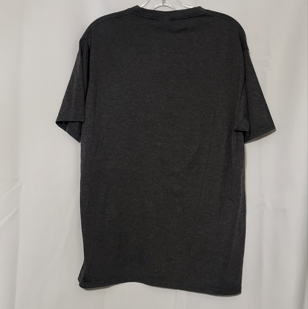Port & Company Men's Dark Heather Gray Patriotic Short Sleeve T-Shirt Size Large - Picture 6 of 6